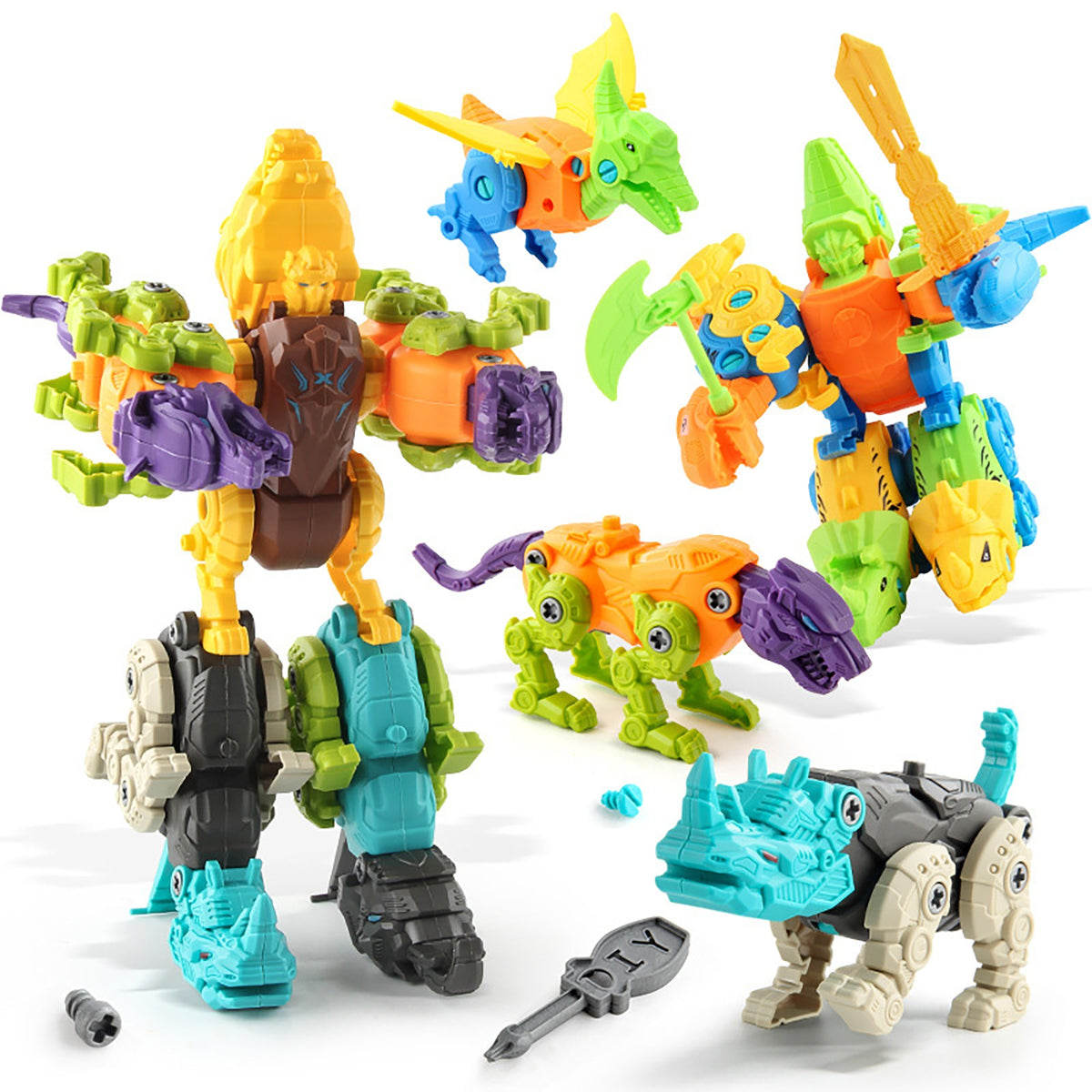 Take Animals Toys Learning Educational Toy Building Sets With Manual Drill And 5 Animals M211044