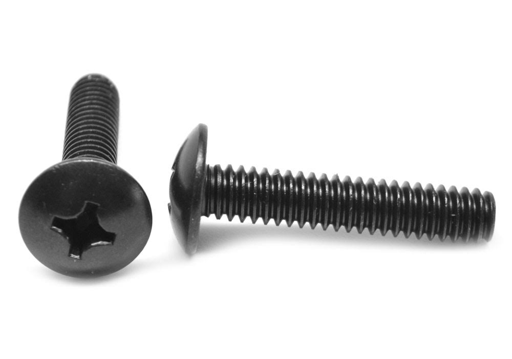 Black Oxide Phillips Truss Head Machine Screw H194