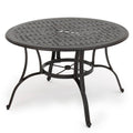 Bronze Cast Aluminum Circular Dining Table P164