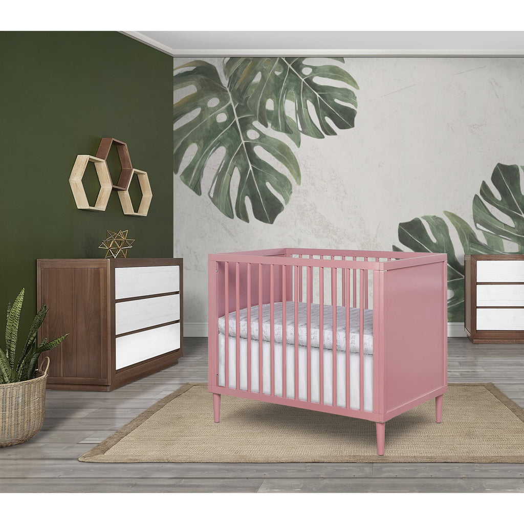 Rose 4 in 1 Mini Crib with Rounded Spindles C5710