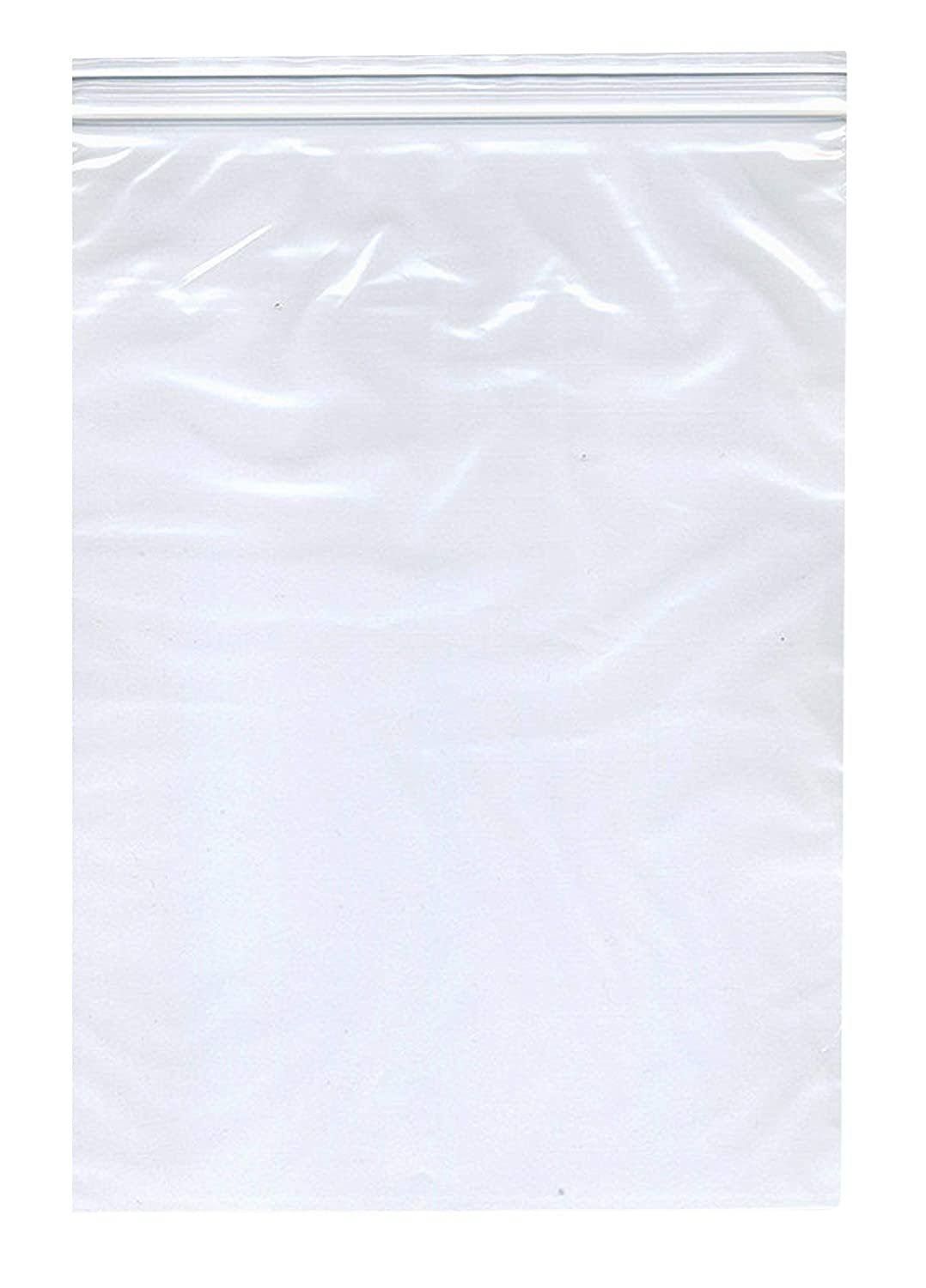 1000 Pack Clear Reclosable Zip Lock Poly Bags 2 Mil 13x22 x 18x22 A5836