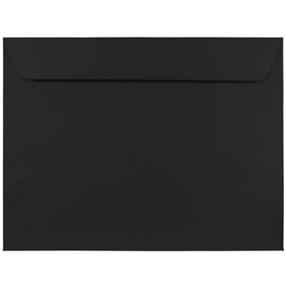 9 x 12 Black Booklet Envelopes, 250/Pack V389110