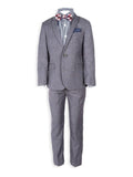 Grey/Blue Yonder Check Two-Piece Boy's Suit I58329