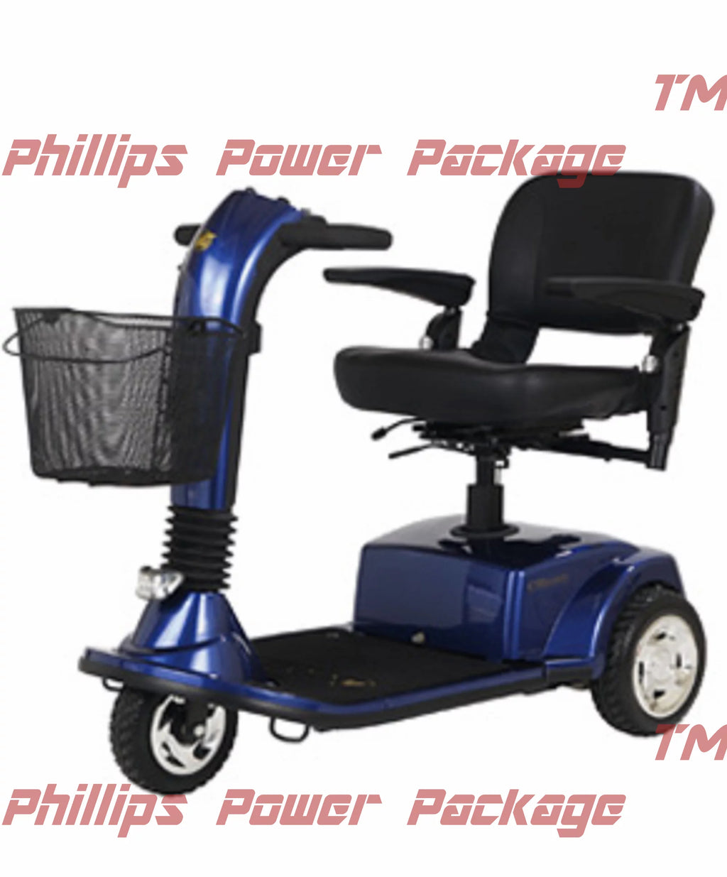 Blue 3-Wheel Full-Sized Scooter L6472