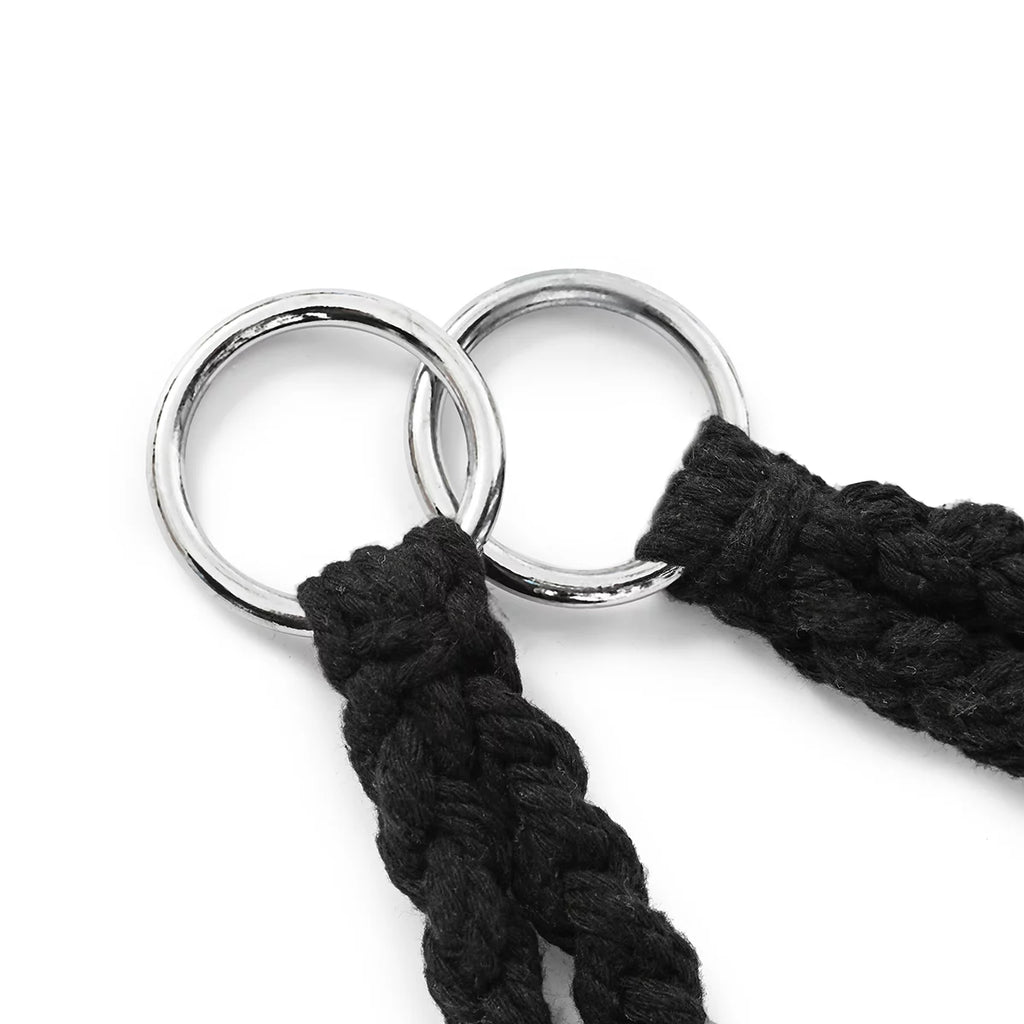 Hammock Chair Macrame Swing Chair Handmade Knitted Cotton Rope White A94322