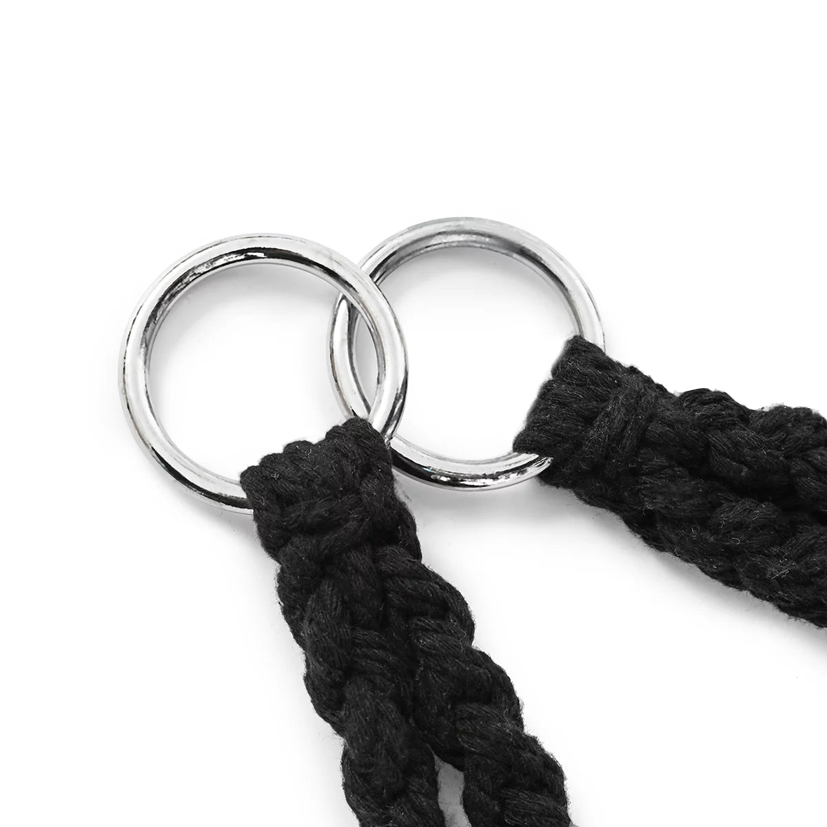 Hammock Chair Macrame Swing Chair Handmade Knitted Cotton Rope White A94322