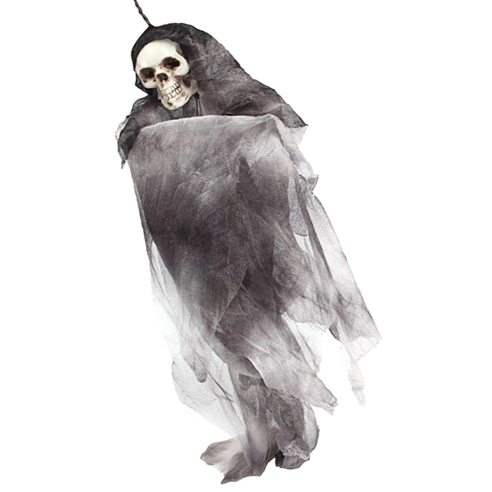 Grey Halloween Skull Doll Decoration Prop E17813