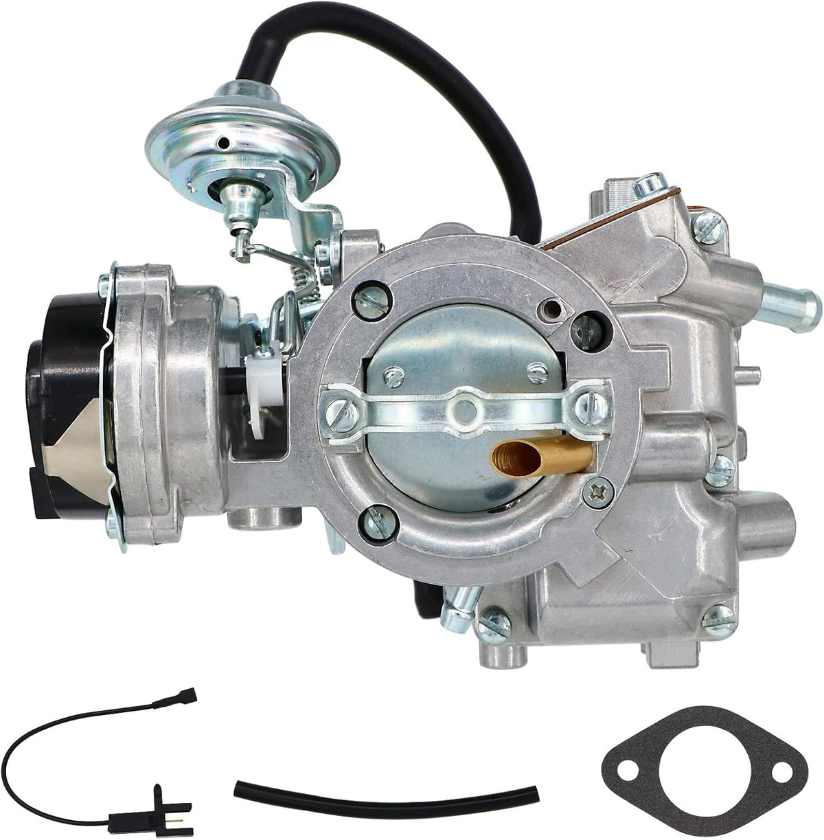 1 Barrel Carburetor for Ford 4.9L 300 Cu 4.1L 250 Cu 3.3L 200 Cu Engine, Automatic Choke With Gaskets Pack of 2 B5702