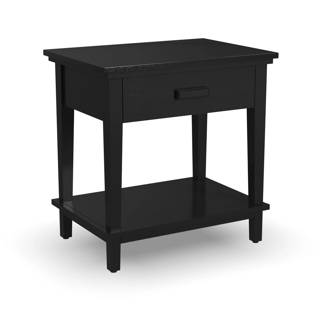 Black Queen Bed, Nightstand and Dresser O29647