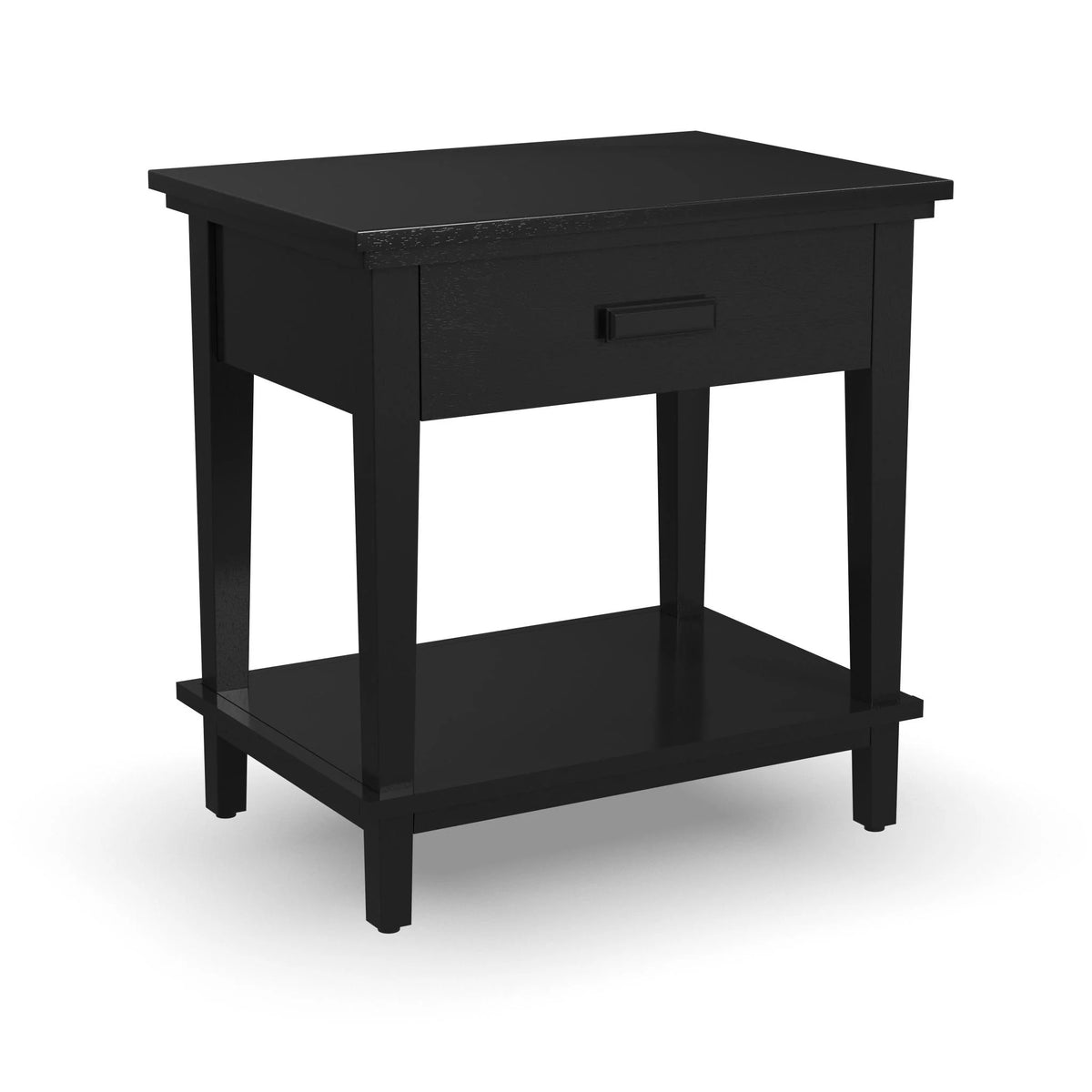 Black Queen Bed, Nightstand and Dresser O29647