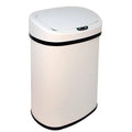 White 13-Gallon Touchless Trash Can M75726