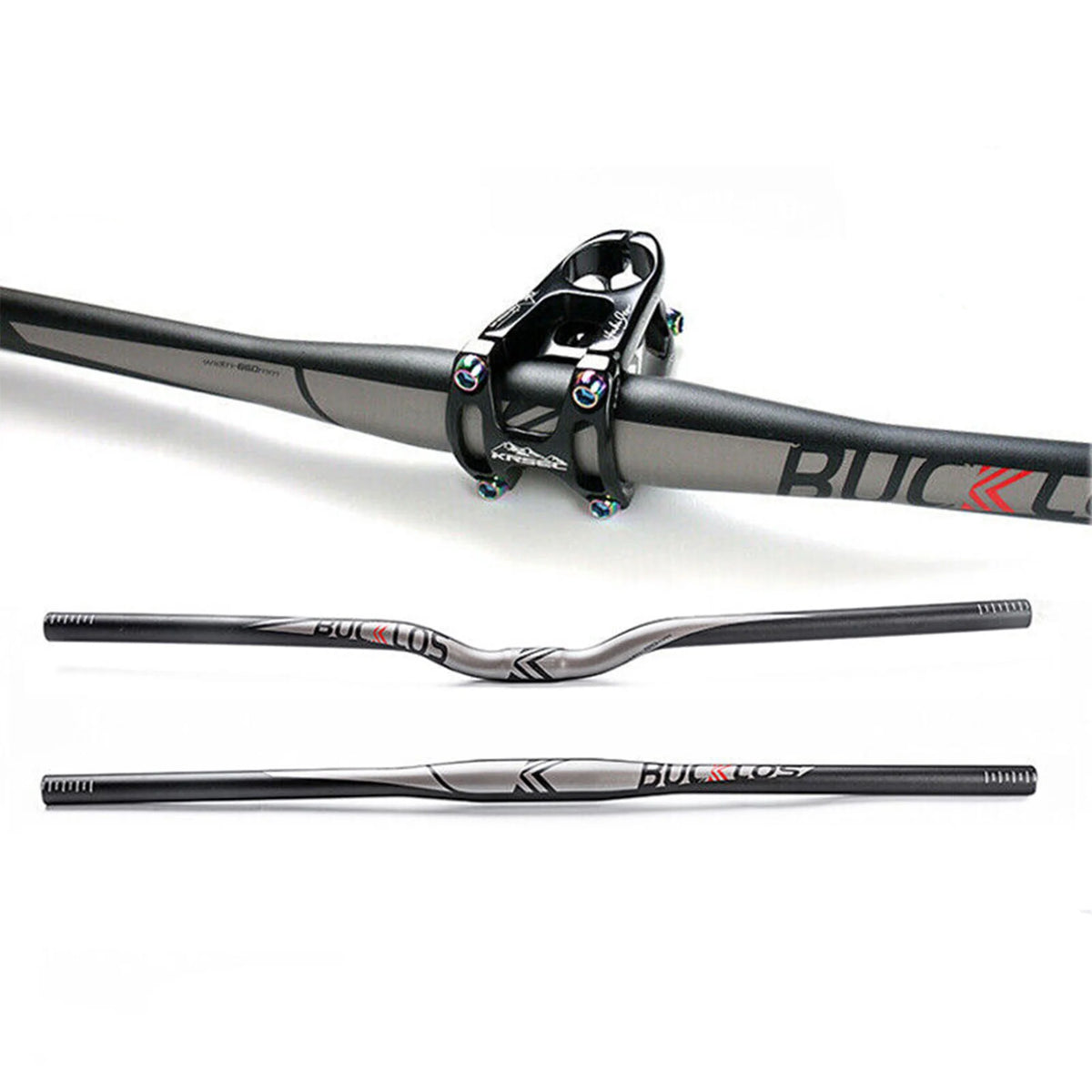 Aluminum Alloy Flat Riser Handlebar Z593