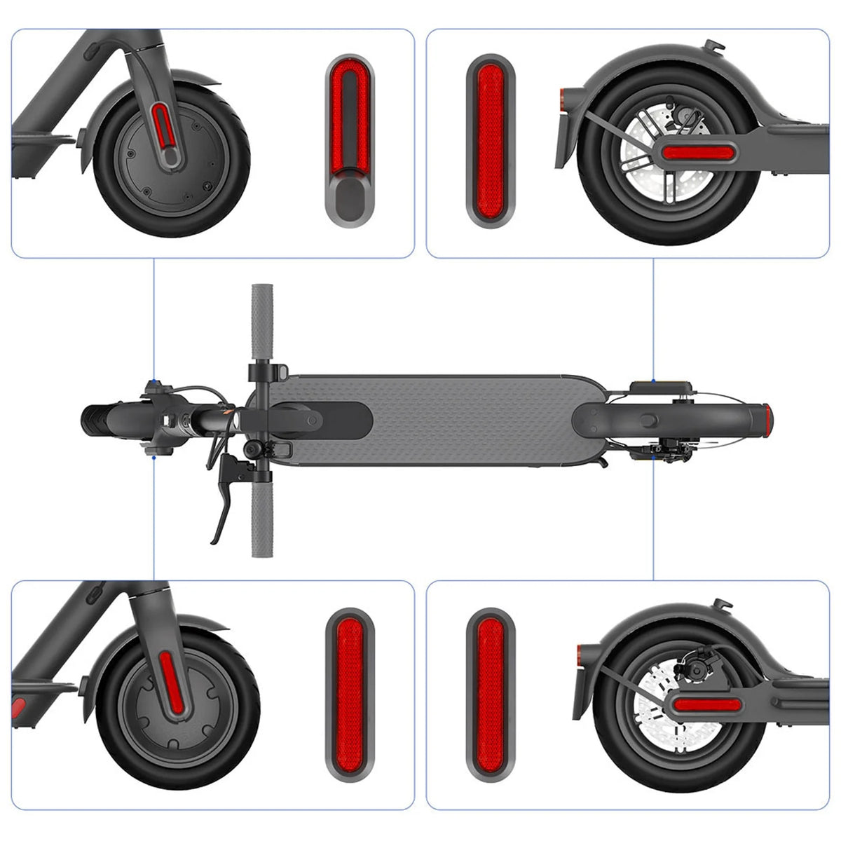 LED Taillight Turn Signal Cycling Warning Lamp with Remote Control N25080