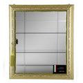 Gold Large Wall Mounted Curio Cabinet M5965