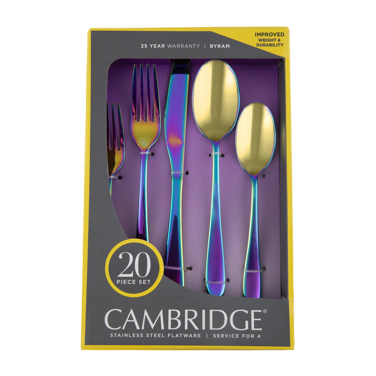 Black 20-Piece Flatware Set D46852