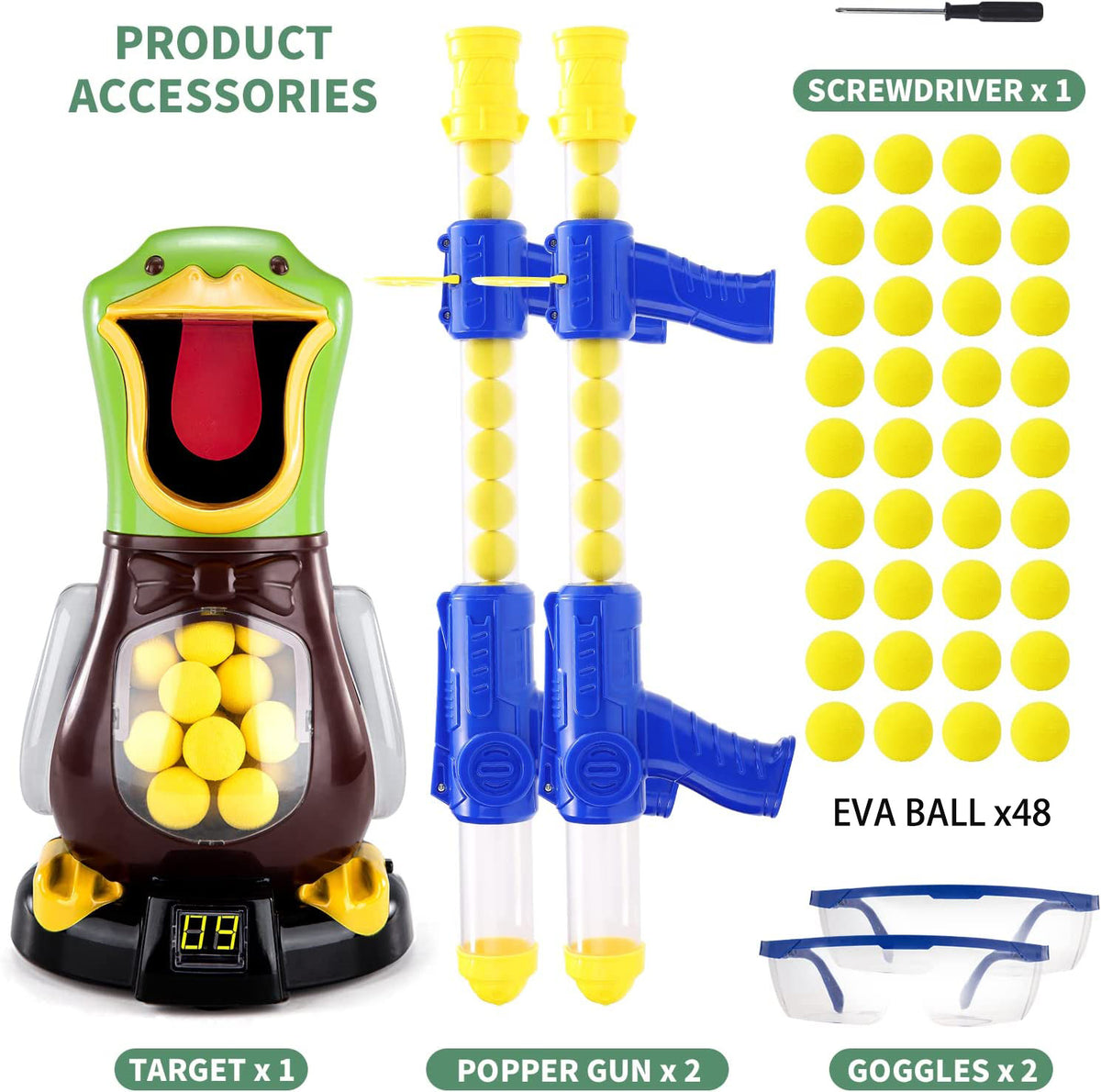 Electric Movable Target Duck Shooting Toy B2393