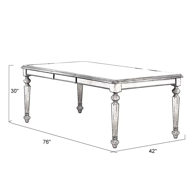 76" Extendable Butterfly Leaf Wood Dining Table in Brown S37178