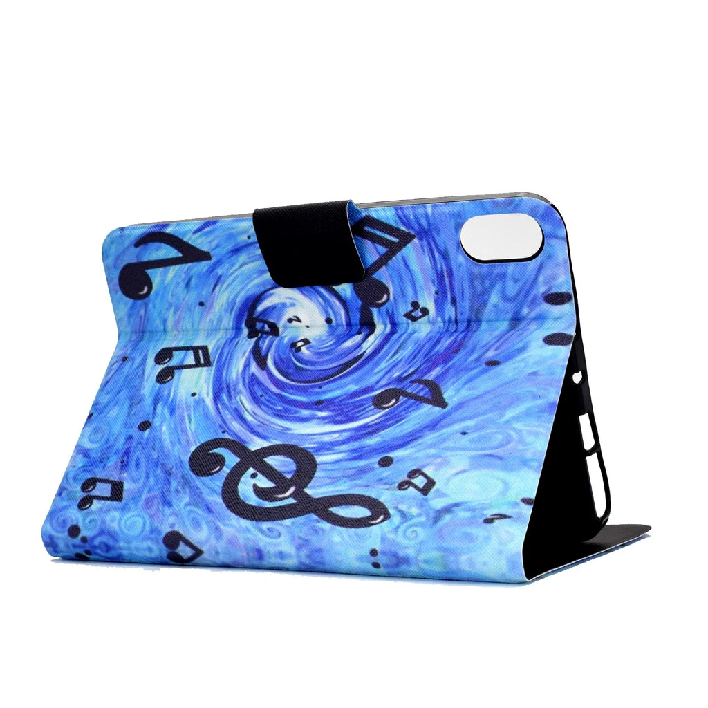 Colorful Painting Multi-Angle Viewing Folio Wallet Smart Cover for iPad 10th Generation 10.9 Inch Case X1490