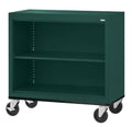 Steel Mobile Bookcase 36"W x 18"D x 36"H Black O672282