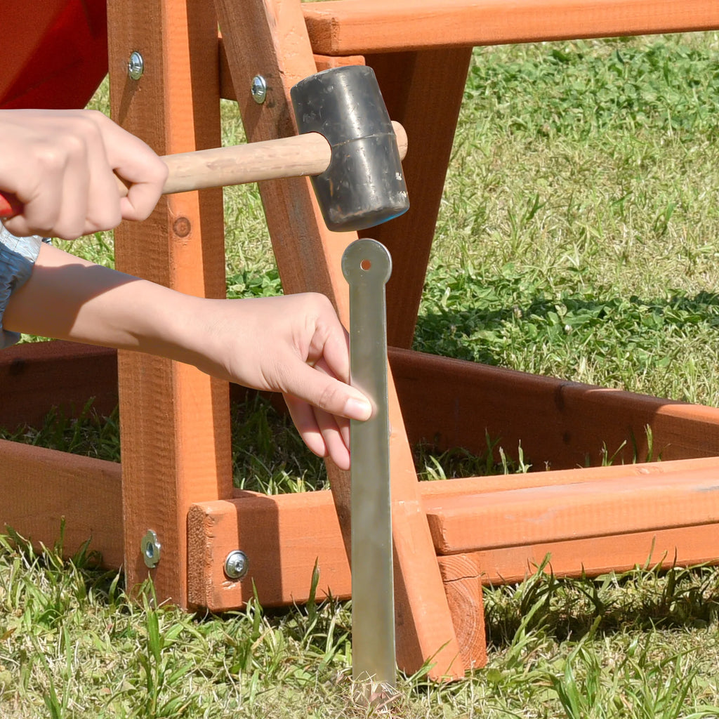 Wooden Swing Set for Outdoor Play M954632