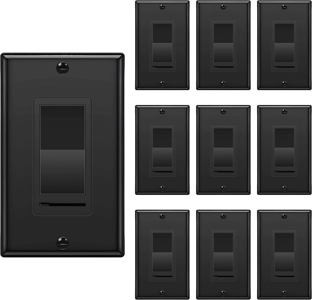 [10 Pack] White Dimmer Light Switch N946