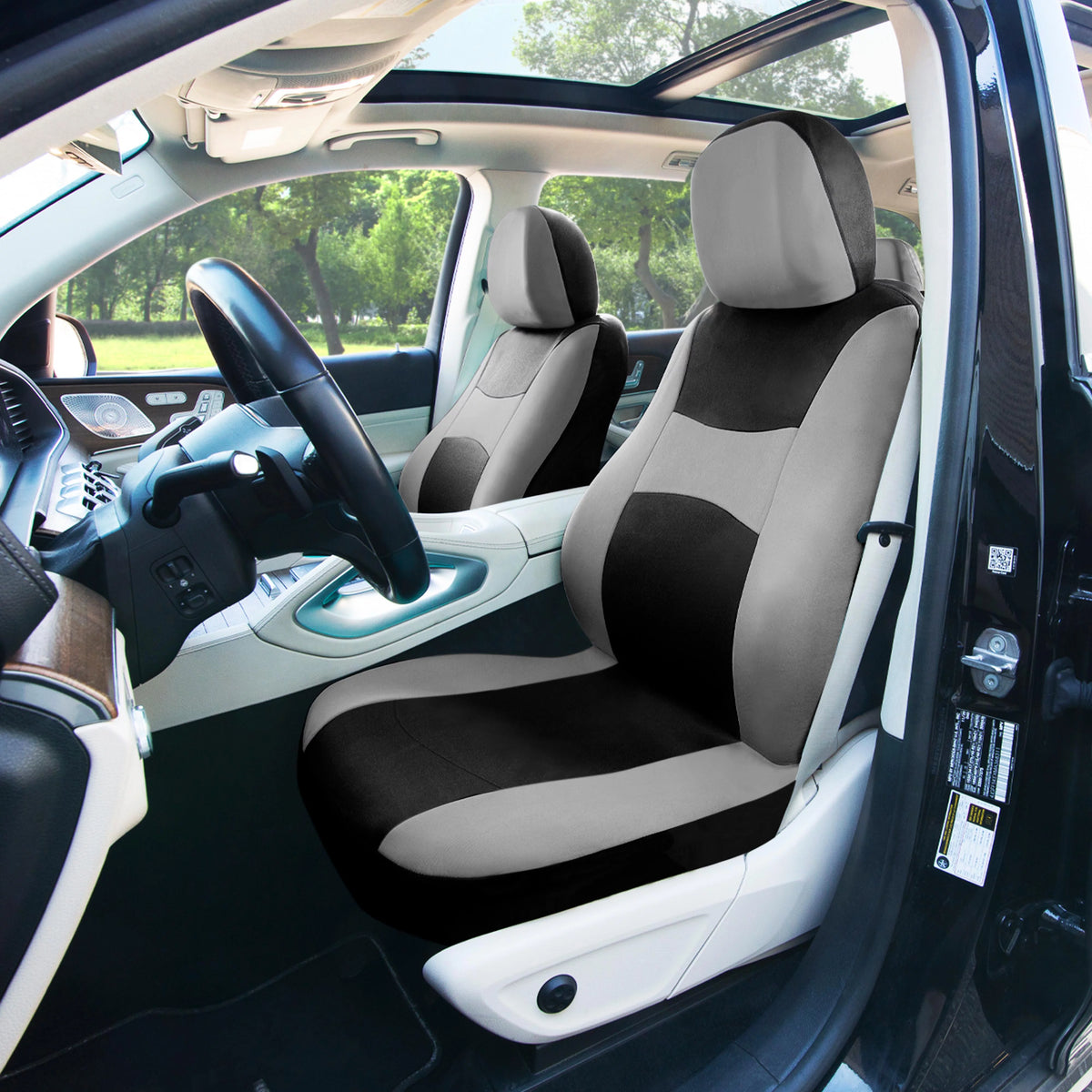 Cloth Car Seat Covers Full Set Split Bench Z804674