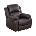 Leather Recliner Chair with Adjustable Backrest Y23018