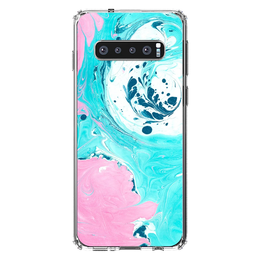 Clear Shockproof Hybrid Case for Samsung Galaxy S10+ with Tempered Glass Screen Protector U2931