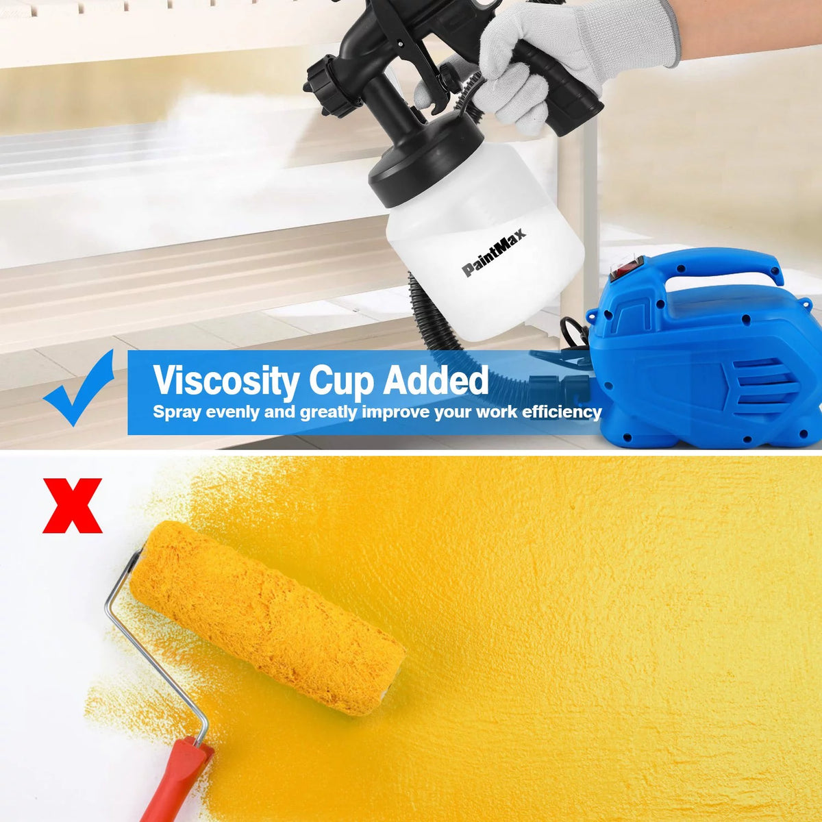 800W Electric Paint Sprayer with 3 Patterns H55795