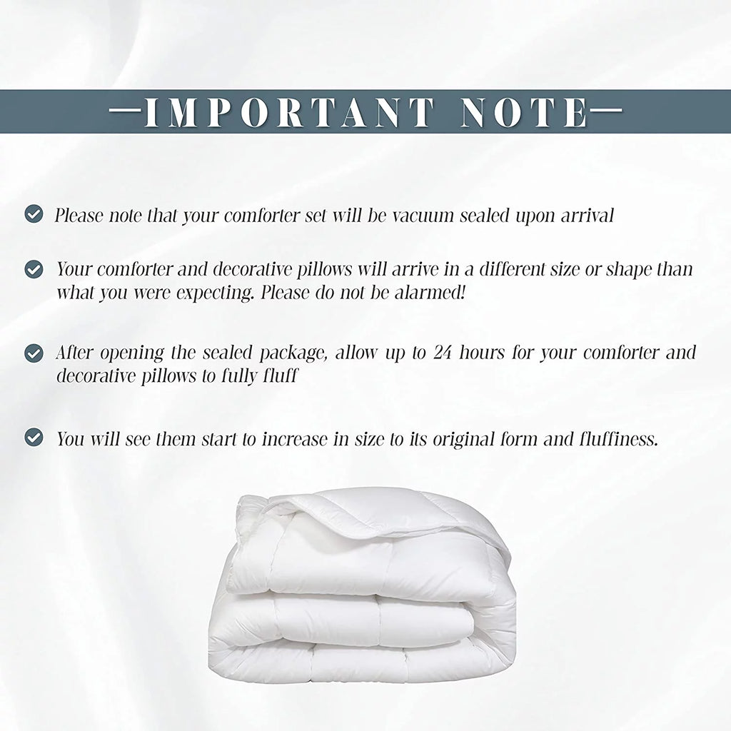 12-Piece Blue Microsuede Comforter Set Full/Queen F304