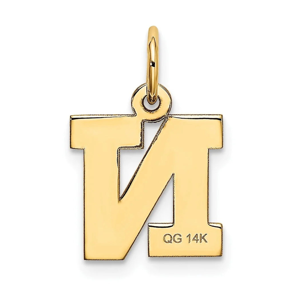10k Gold Block Letter Name Pendant Necklace T143870