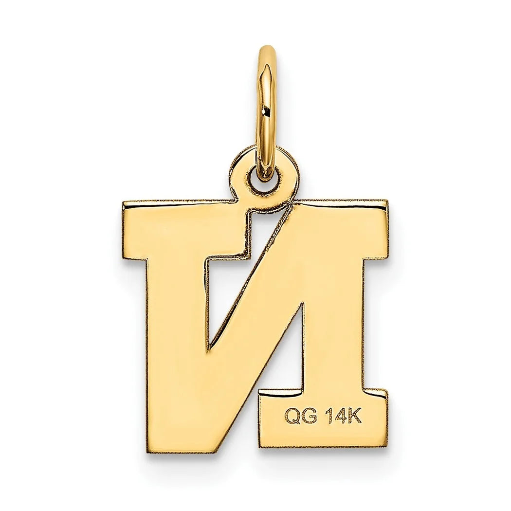 10k Gold Block Letter Name Pendant Necklace T143870