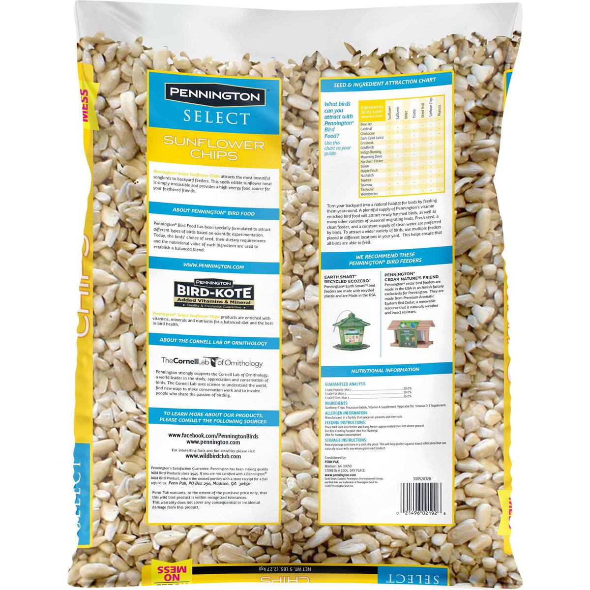 Sunflower Chips Wild Bird Food and Seed V29772