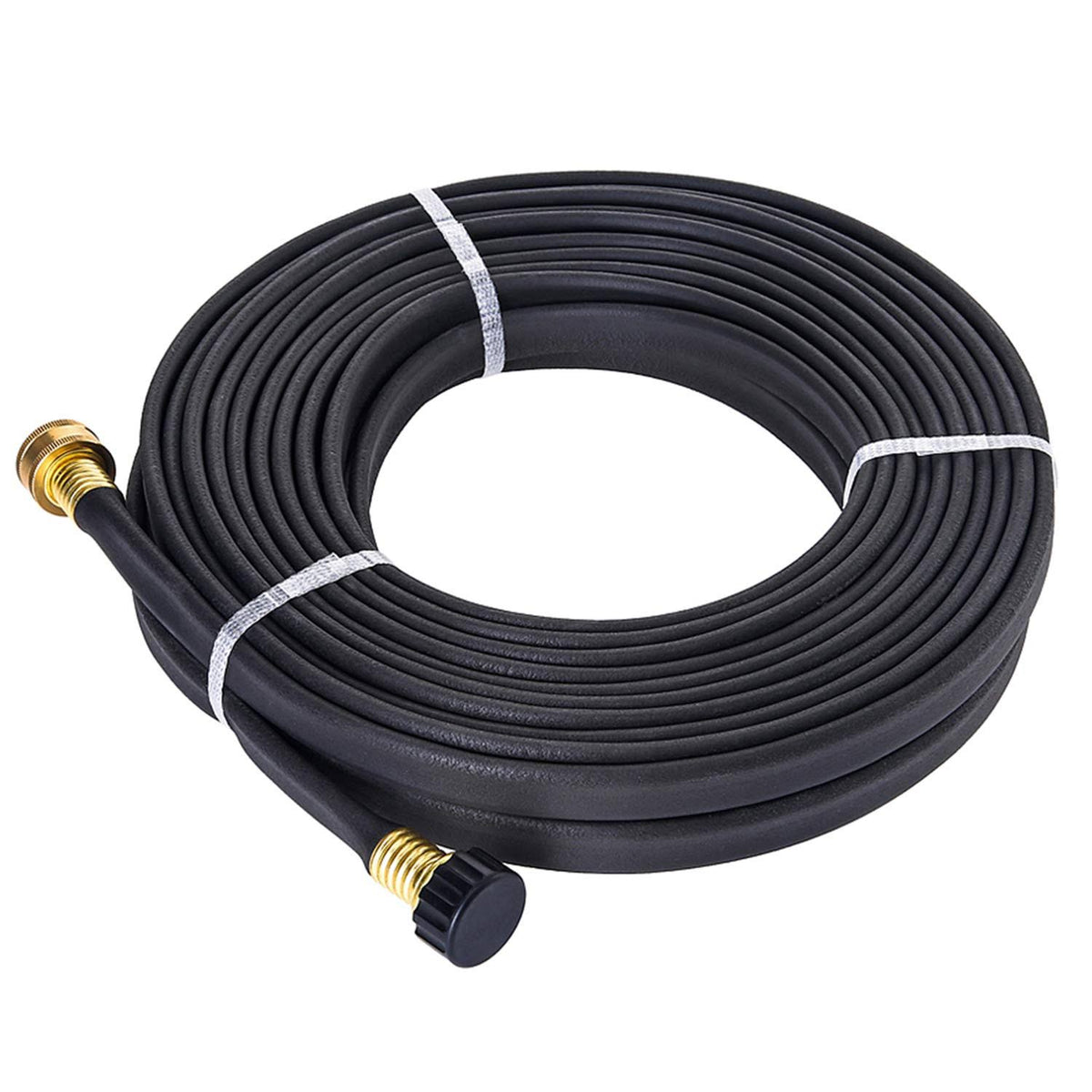 Garden PVC Flat Soaker Hose 1/2'' x 50 ft with Brass Connector M26095