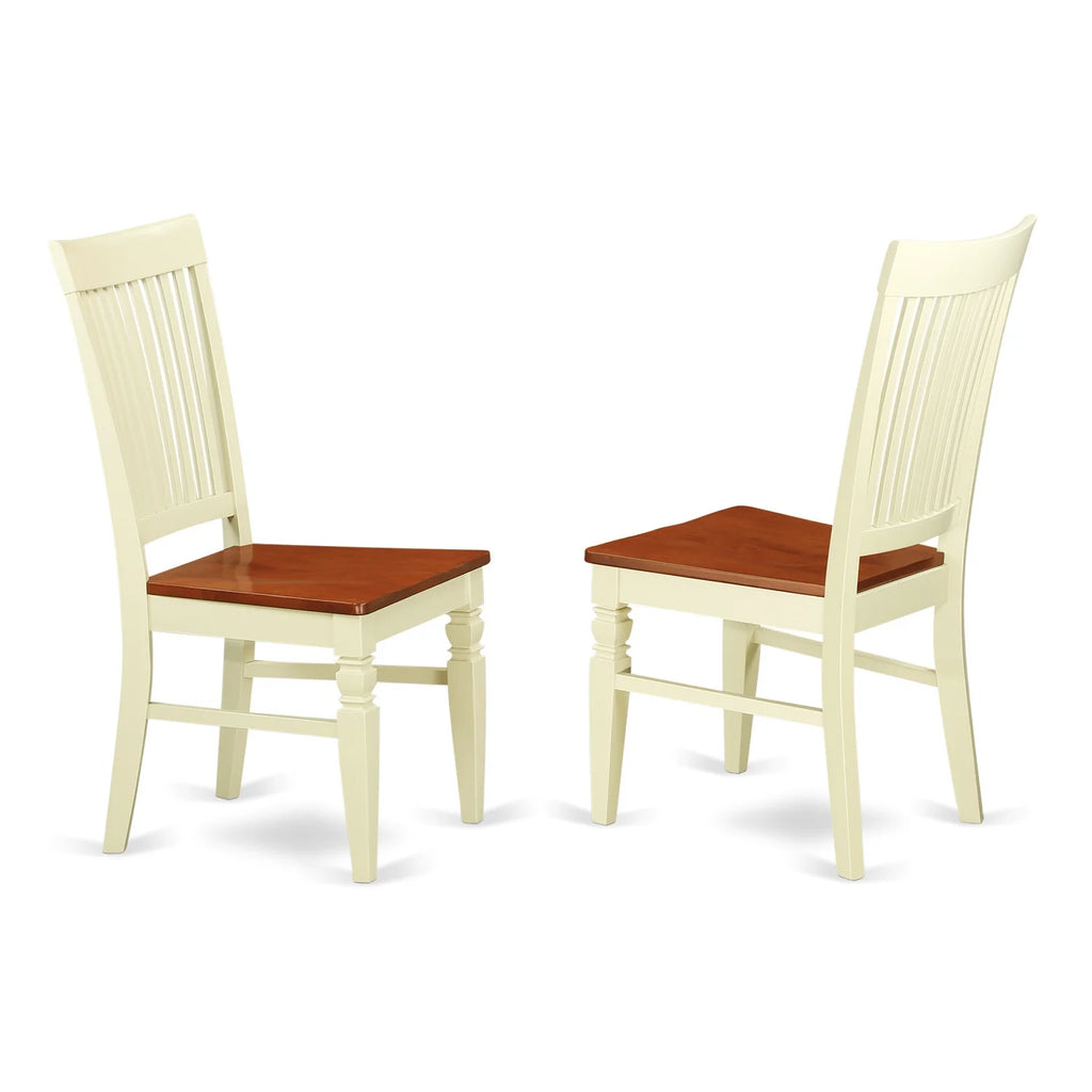 5 Pieces Solid Wood Drop Leaf Kitchen Table Set H83753