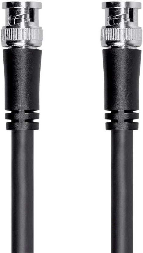 25 Feet Black RG6 BNC Cable F7727