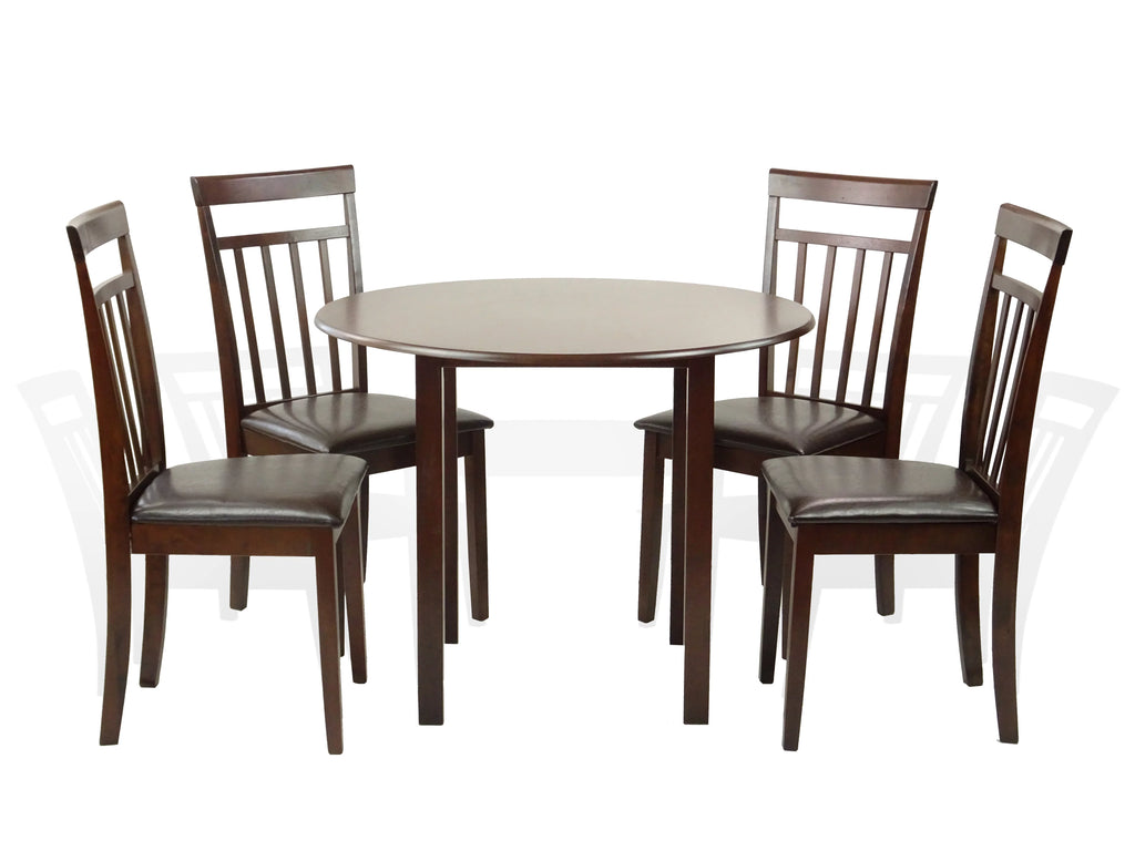 Set of 4 Solid Wood Dining Chairs with Padded Seat P4828