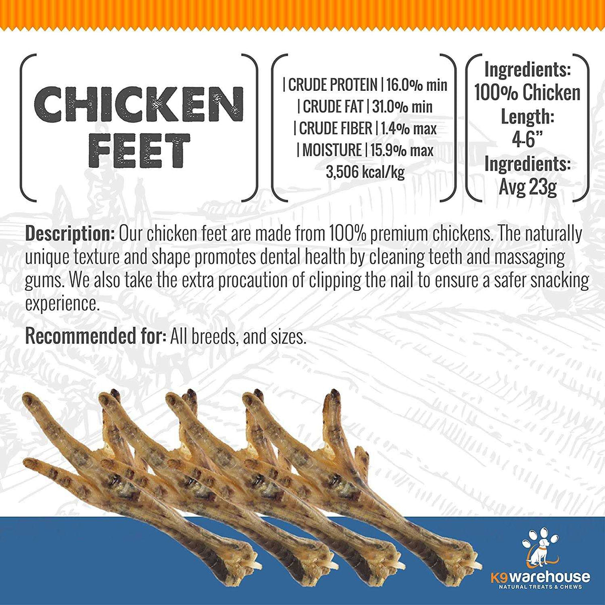 Chicken Feet Dog P310