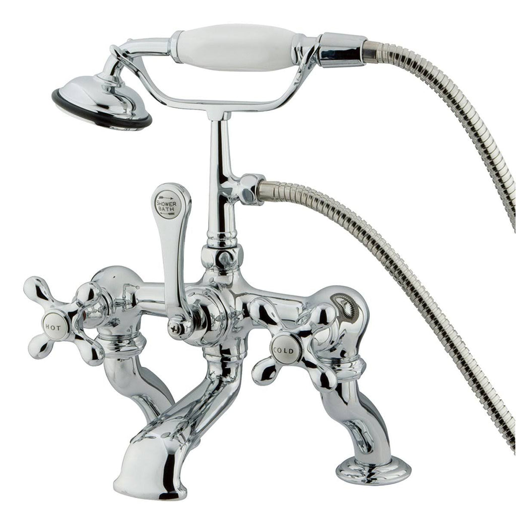 Vintage Deck Mount Tub Filler with Hand Shower, Oil Rubbed Bronze C1531