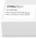 3.0um Polycarbonate Membrane Filters 47mm, 100/pk Z457242