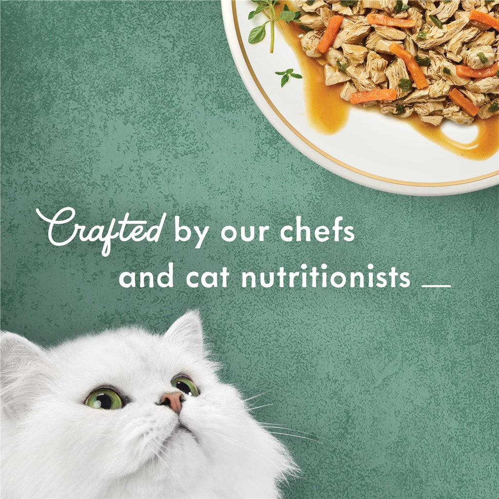 White Meat Chicken Recipe with Garden Veggies in Sauce Canned Cat Food Z545