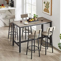 3-Piece Round Bistro Pub Dining Table and Chairs Set J972