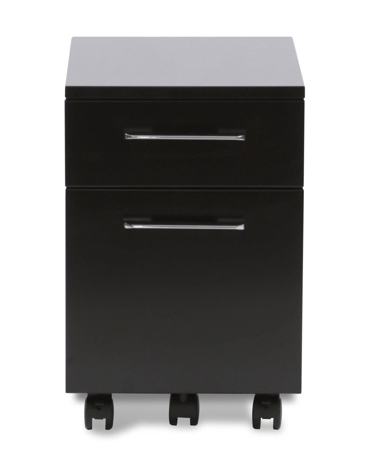 Black Mobile File Cabinet D237