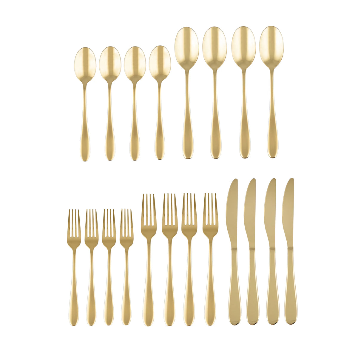 Black 20-Piece Flatware Set D46852