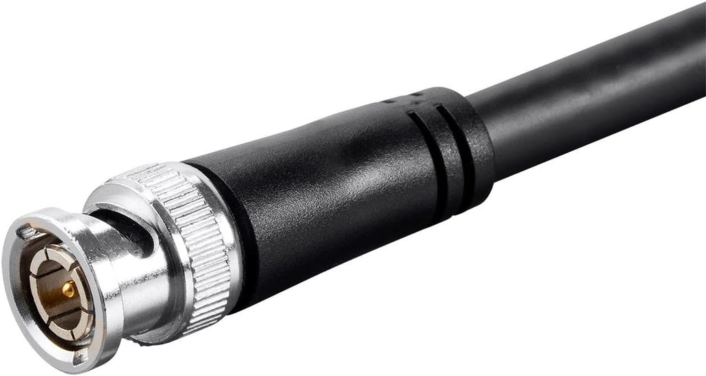 25 Feet Black RG6 BNC Cable F7727