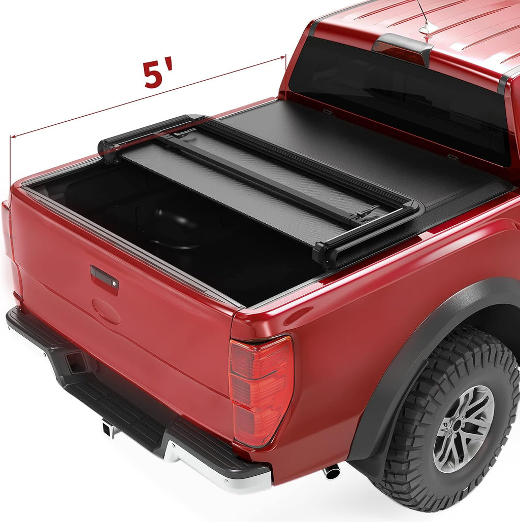 Truck Bed Tonneau Cover Soft Roll Up for Ford Ranger 5 Feet Bed R3677