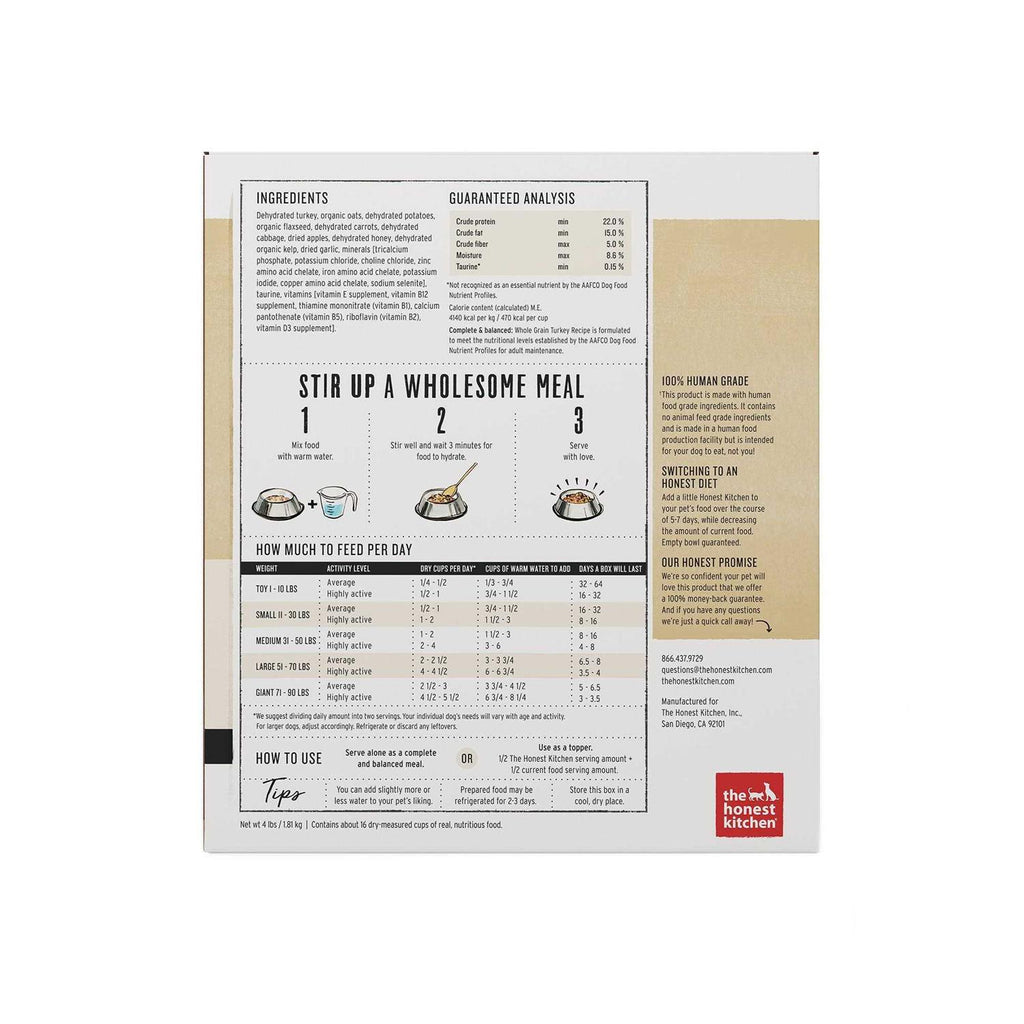 Dehydrated Whole Grain Dog Food Turkey J43135