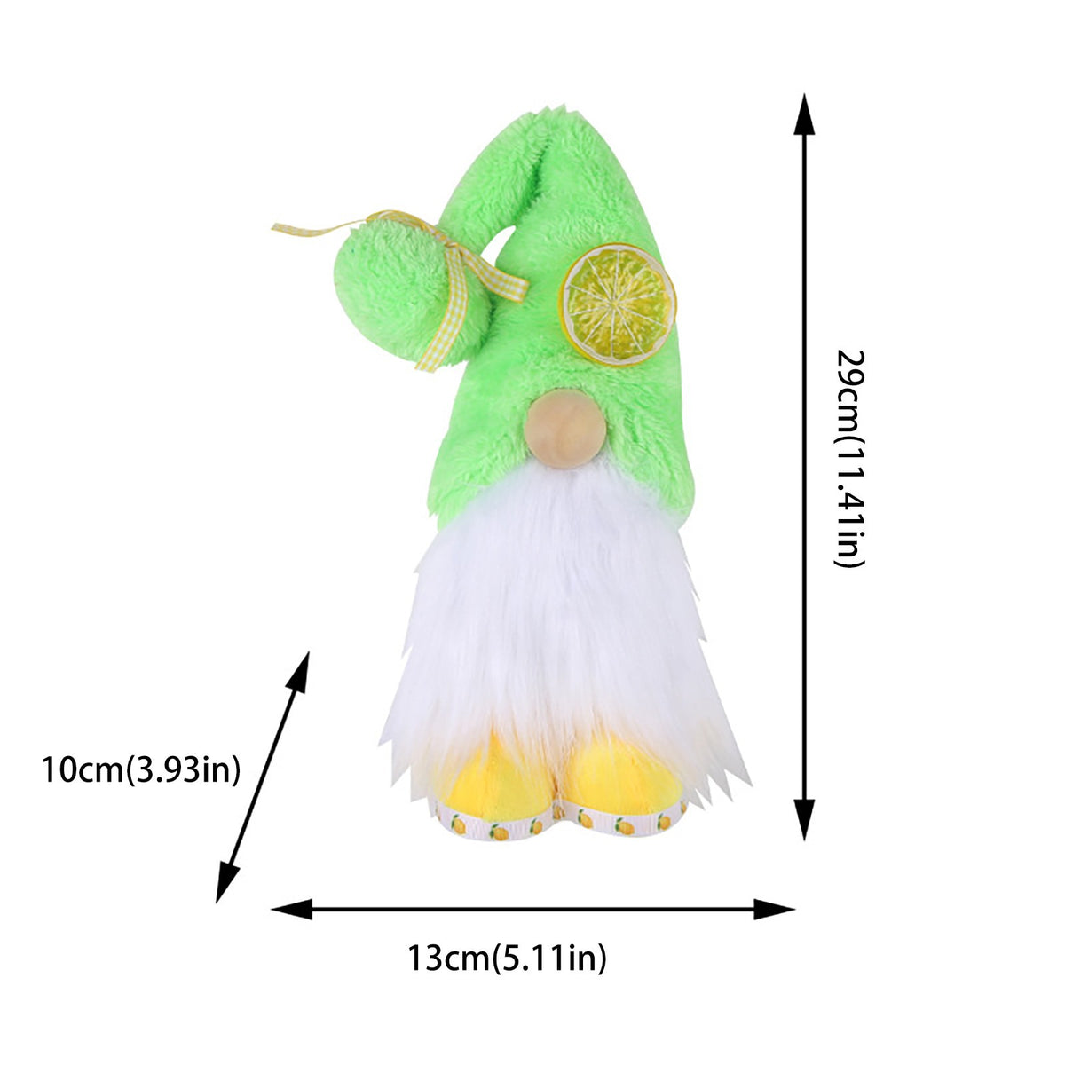 Lemon Doll Plush Dwarf Doll Home Decor O92772