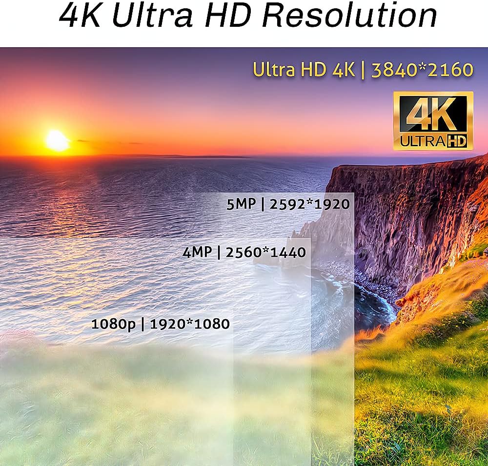 4K 8MP PoE IP Bullet Security Camera W60439
