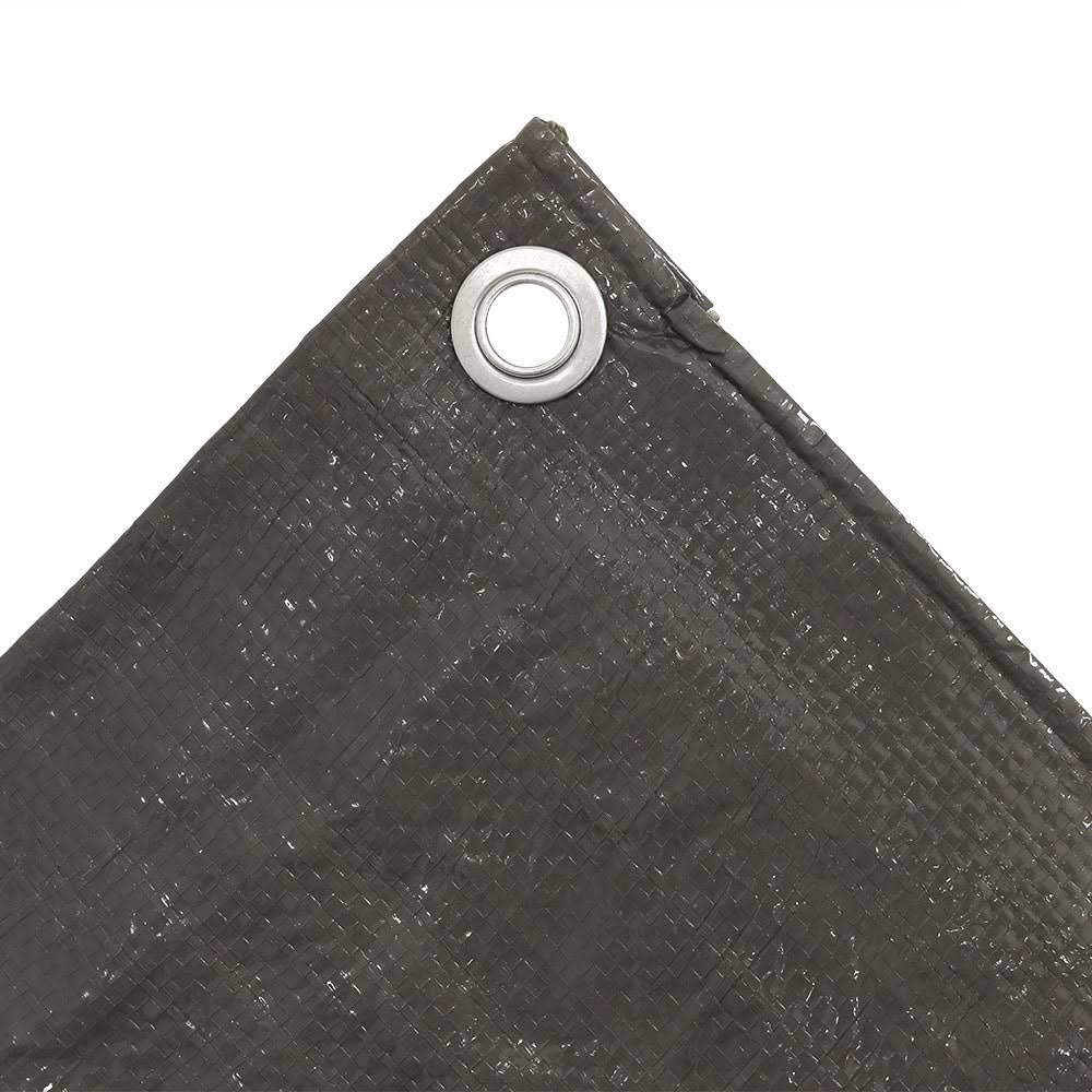 30 x 50 Waterproof Poly Tarp - Dark Gray S688501